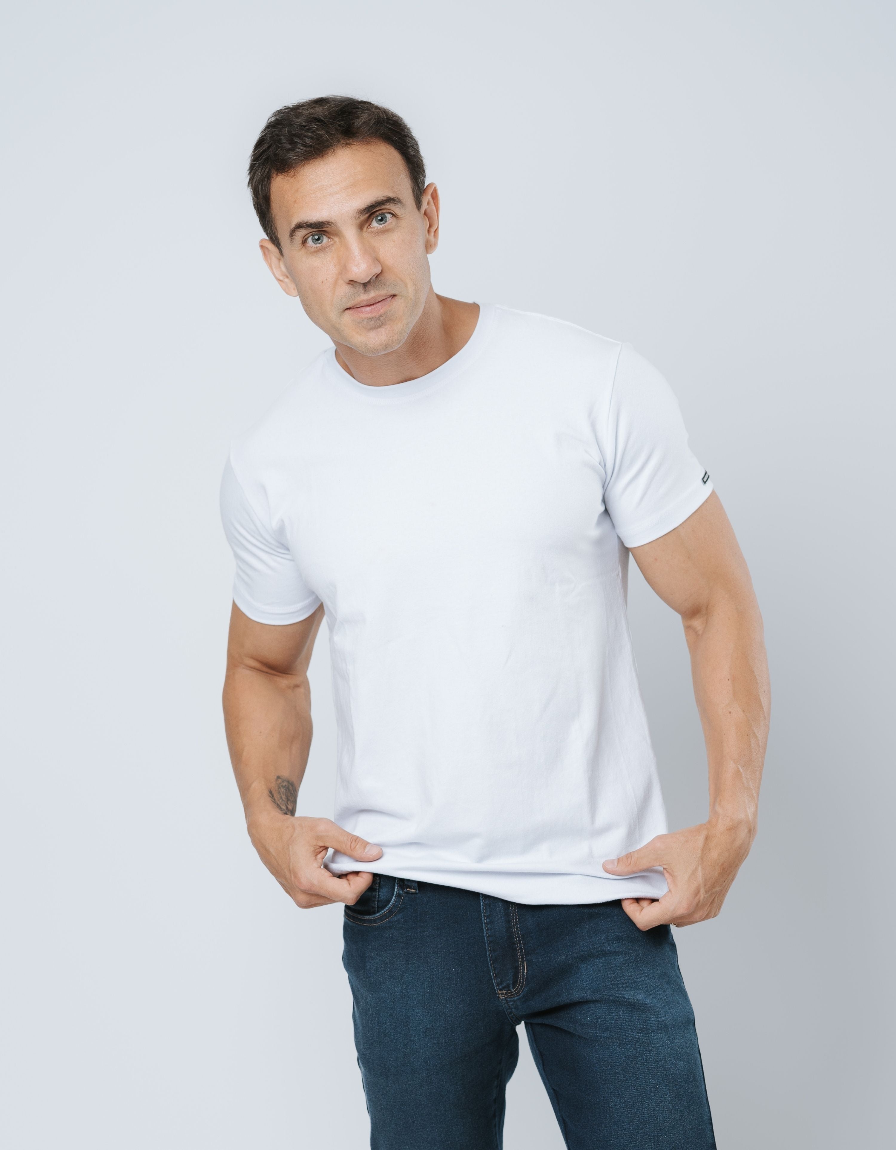 Camiseta de malha 100% algodão